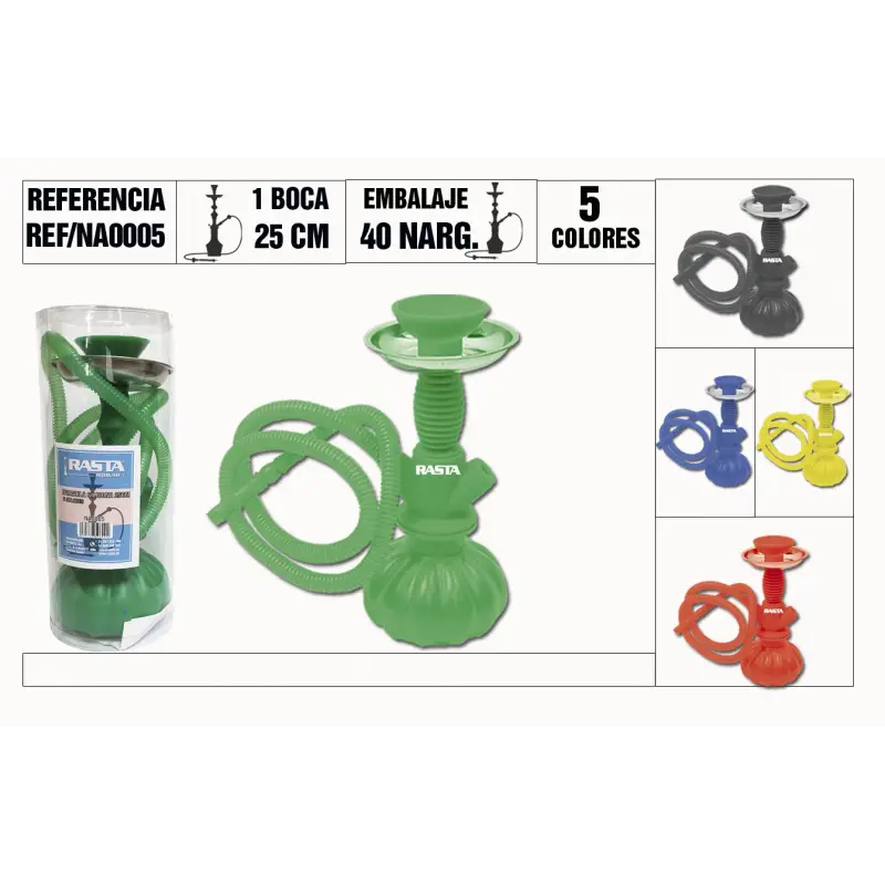 Narguila Mini 25Cm 1 Boca Tacto Silicona