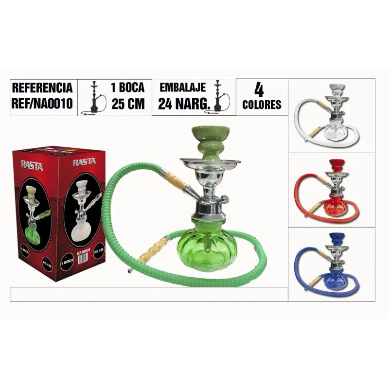Narguila Básica Mini 25Cm 1 Boca