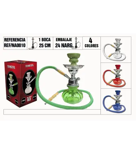 Narguila Básica Mini 25Cm 1 Boca