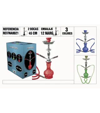Narguila Grande 45Cm 2 Bocas