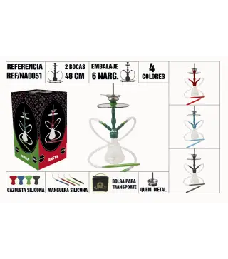 Narguila 48Cm 2 Bocas