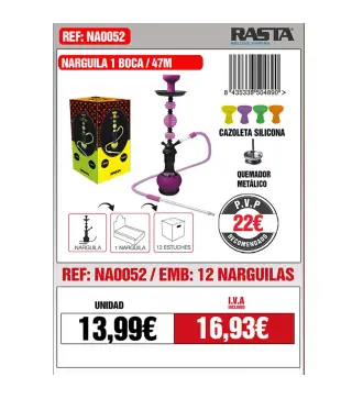 Narg-Fluor- 47Cm 1Boca 4Col Emb 12Und