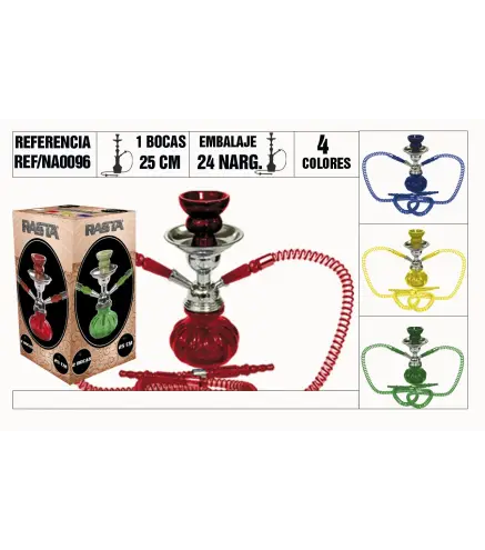 Narguila Basica Mini 25Cm 2 Bocas