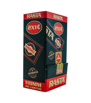Papel De Liar Negro 2X1€ Slim - 100 Librillos