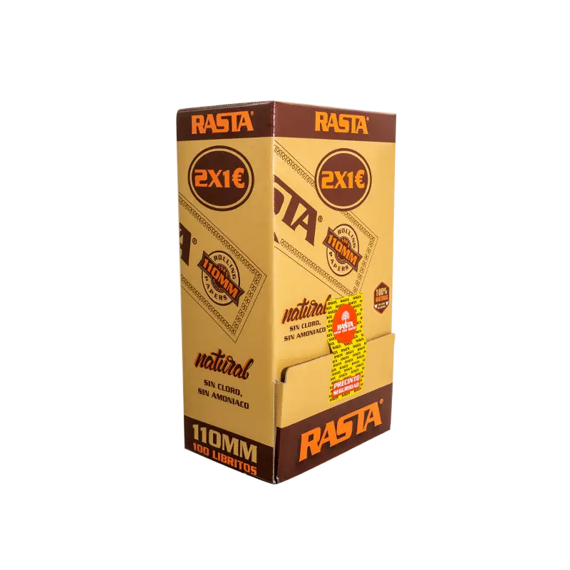 Papel De Liar Natural 2X1€ Slim - 100 Librillos