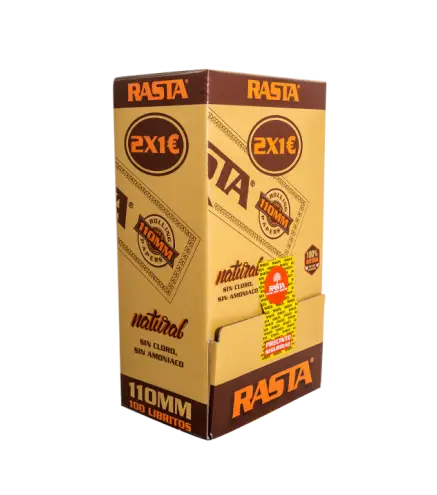 Papel De Liar Natural 2X1€ Slim - 100 Librillos