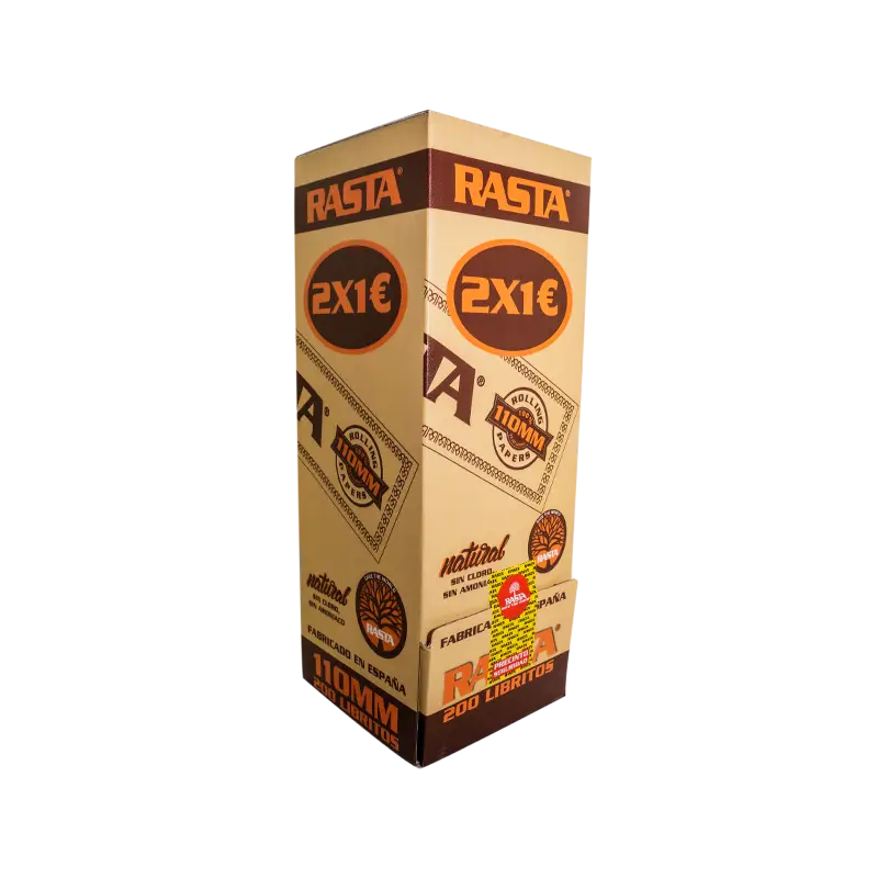 2X1 Papel De Liar Natural 110Mm Slim - 200