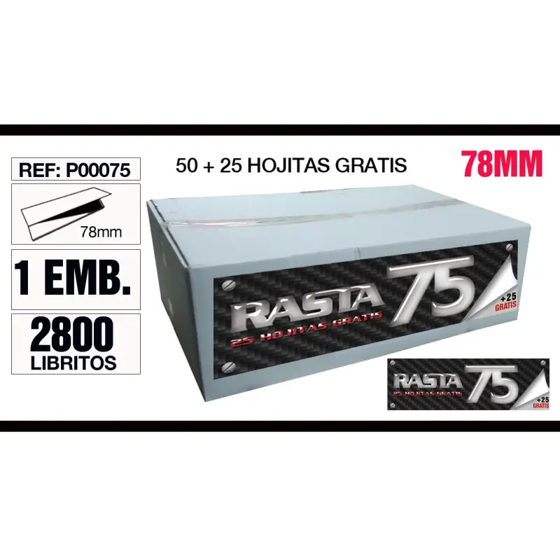 Granel Papel 78Mm 75 Hojitas