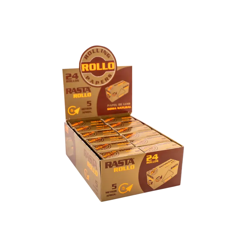 Papel De Liar Natural Rollo 5M - 24Und