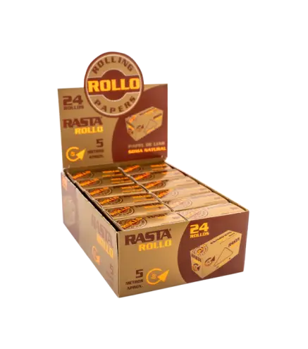 Papel De Liar Natural Rollo 5M - 24Und