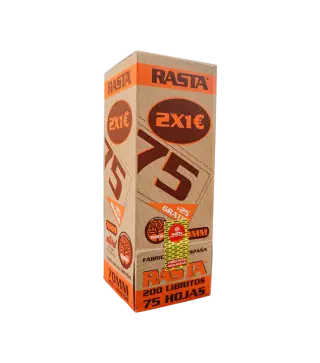 Pap.2X1€-75H Negro-70M Natural 200Lib Emb 9Exp