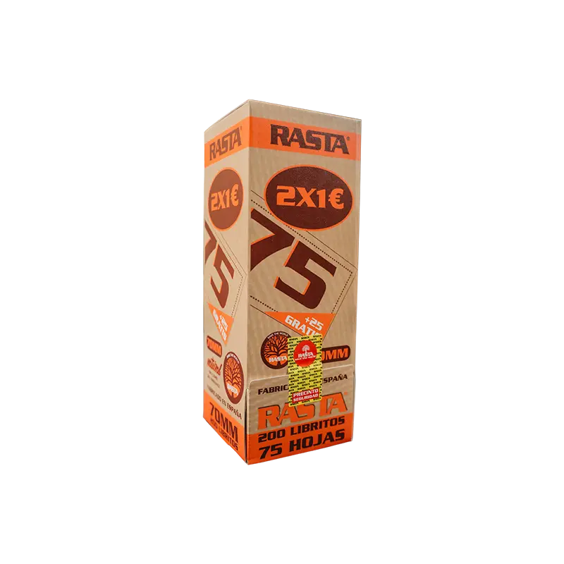 Pap.2X1€-75H Negro-70M Natural 200Lib Emb 9Exp
