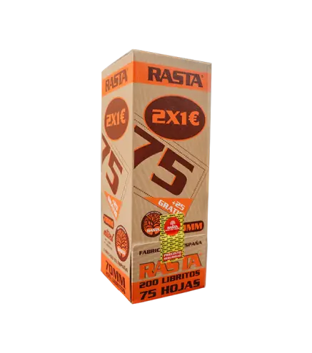 Pap.2X1€-75H Negro-70M Natural 200Lib Emb 9Exp