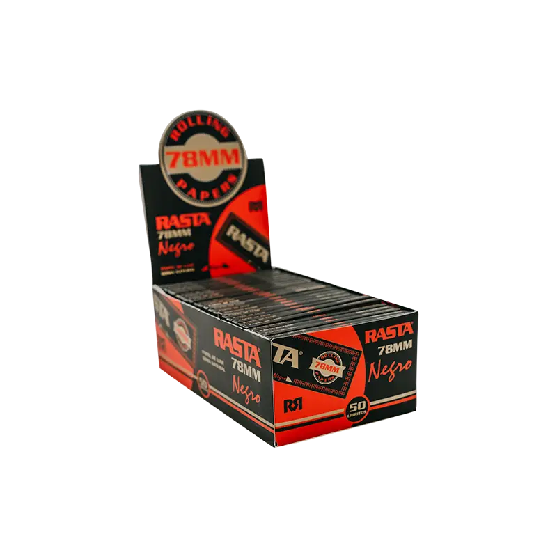 Papel De Liar Negro 78Mm - 50 Librillos
