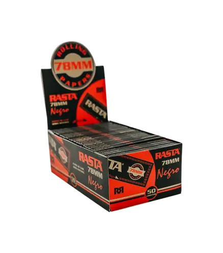 Papel De Liar Negro 78Mm - 50 Librillos