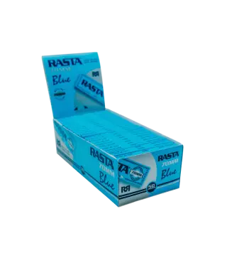 Papel De Liar Azul 70 Mm - 50 Librillos