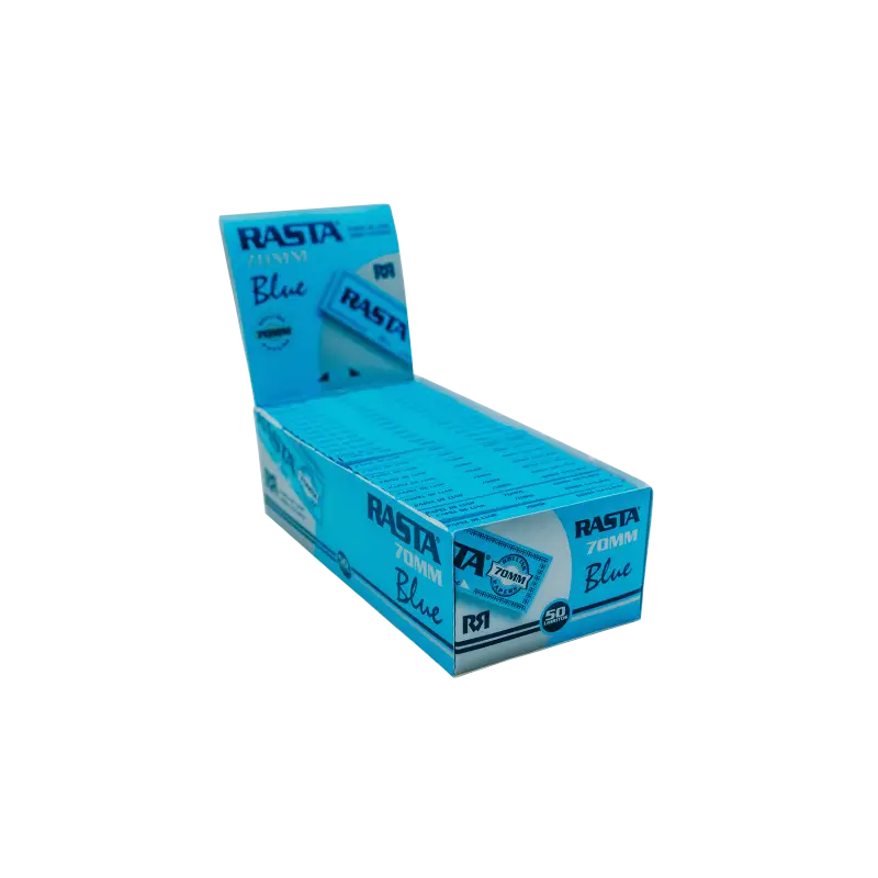 Papel De Liar Azul 70 Mm - 50 Librillos