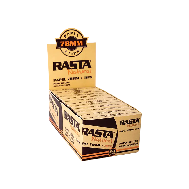 Papel De Liar Natural 78Mm + Tips