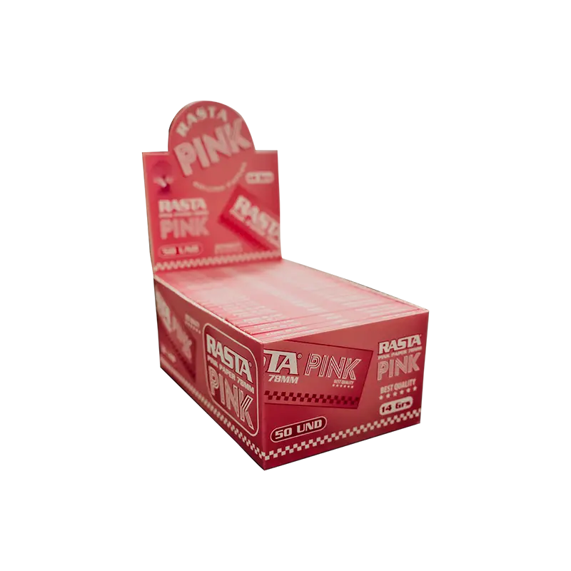 Papel Rosa Para Liar 78Mm Caja 50 Libritos