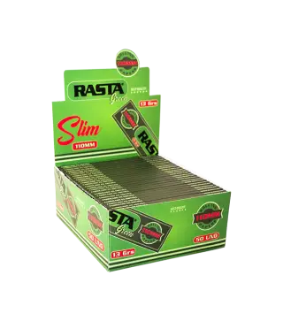 Papel De Liar Verde Slim 110Mm