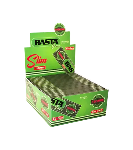 Papel De Liar Verde Slim 110Mm