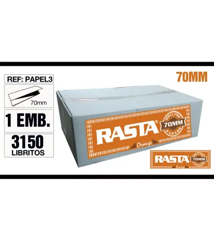 Granel Papel 70Mm Naranja