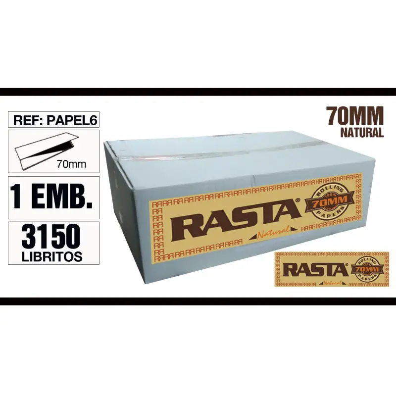 Granel Papel 70Mm Natural