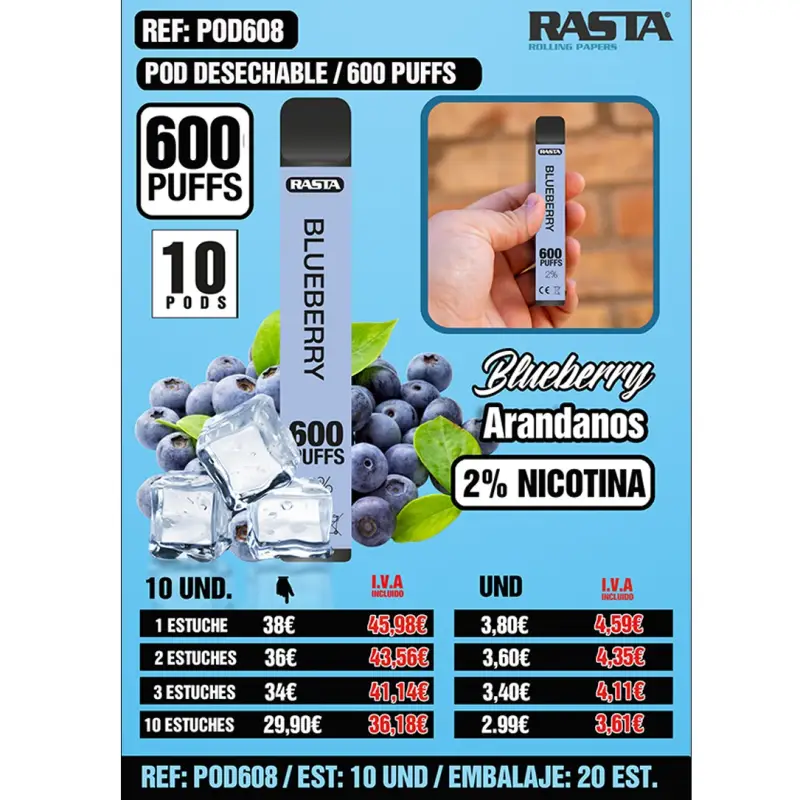 Pod 600 2%Nict-Arandanos Est 10 Emb 20