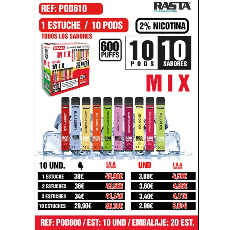 Pod 600 2%Nict-Surtido Est 10 Emb 20Es