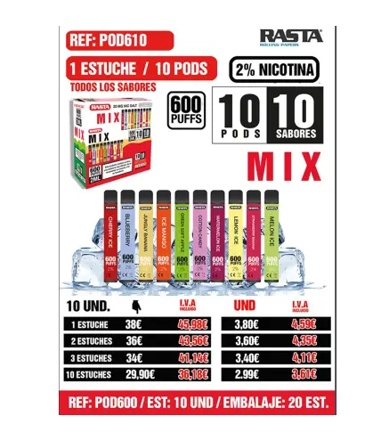 Pod 600 2%Nict-Surtido Est 10 Emb 20Es