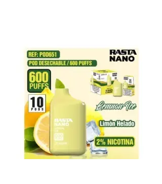 Pod Nano 2% 600- Lemon Ice Est 10Emb 20