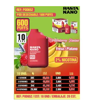 Podnano 2%600-Fresa-Banana Est 10 Emb 20