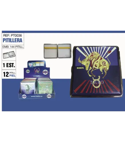 Pitillera Piel Pintada Zodiaco