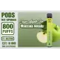 Pod Desechable 800 Puffs 0% Nicotina Sour Apple Ice
