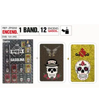 Encendedor Gasolina Skull