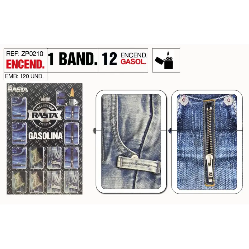 Encendedor Gasolina Jeans