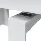 FUNZIONALE CONSOLA comedor 90x50-237 EXTENSIBLE Blanco Brillo