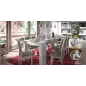 FUNZIONALE CONSOLA comedor 90x50-237 EXTENSIBLE Blanco Brillo