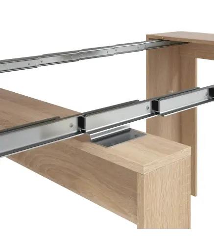 FUNZIONALE CONSOLA comedor 90x50-237 EXTENSIBLE Roble Canadian