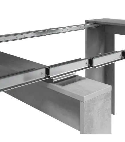 FUNZIONALE CONSOLA comedor 90x50-237 EXTENSIBLE Cemento