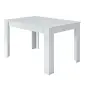 PRACTICO Mesa de comedor 90x140-190 EXTENSIBLE Blanco Brillo