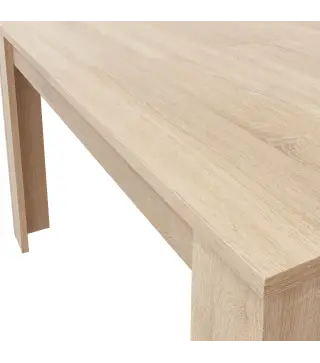 PRACTICO Mesa de comedor 90x140-190 EXTENSIBLE Roble Canadian