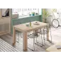 PRACTICO Mesa de comedor 90x140-190 EXTENSIBLE Roble Canadian