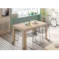 PRACTICO Mesa de comedor 90x140-190 EXTENSIBLE Roble Canadian