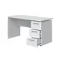 THEON Mesa despacho 3 cajones Blanco Artik