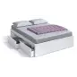 BED Cama 150 con 4 cajones (para somier de 190x150) Blanco Artik
