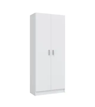 USE Armario 2p escobero Blanco