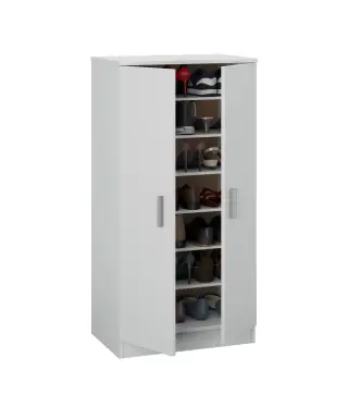 TERRA Zapatero-armario (6 baldas) Blanco