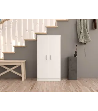 TERRA Zapatero-armario (6 baldas) Blanco