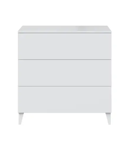 DIVA Cómoda 3c + patas Blanco Brillo